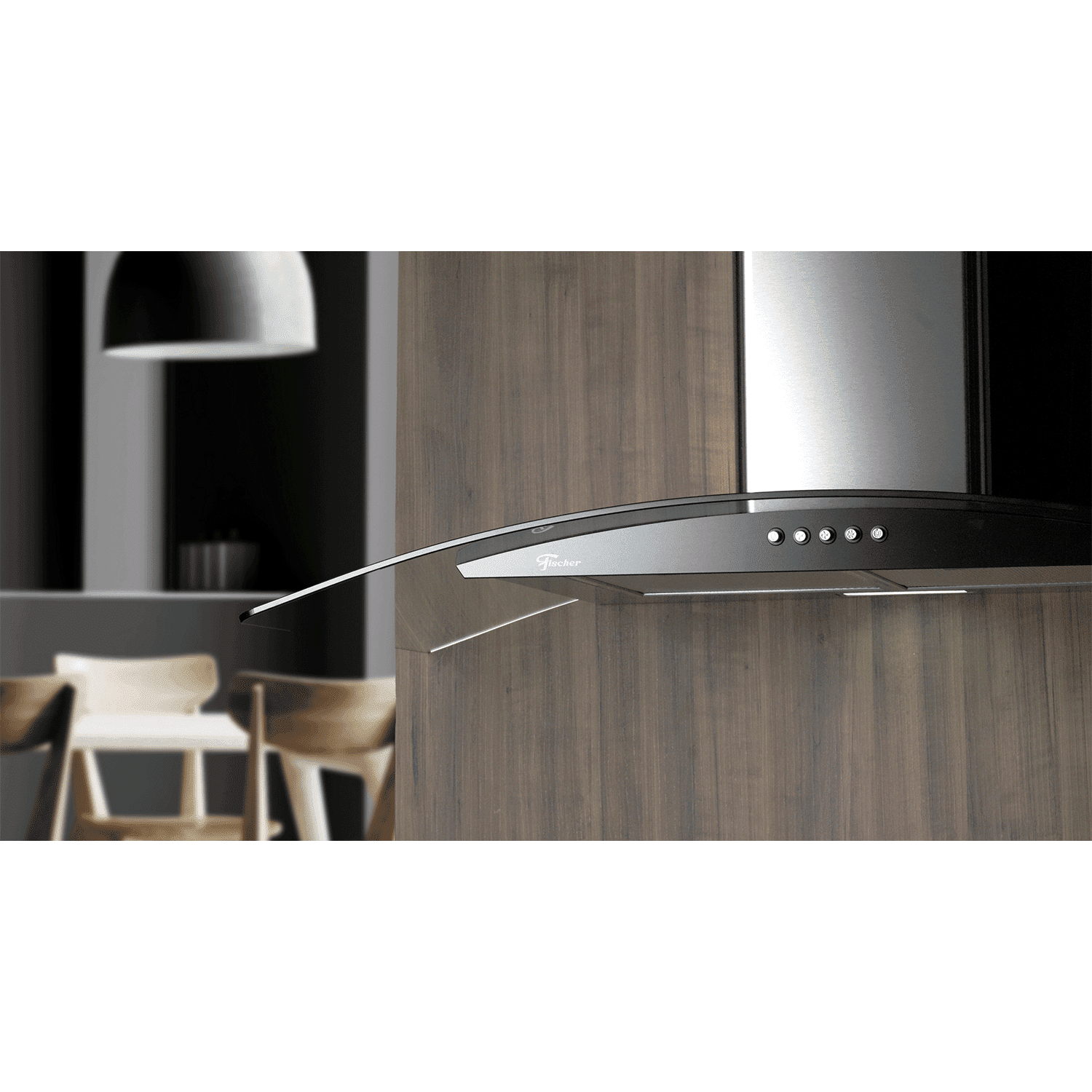 COIFA DE PAREDE FISCHER FIT 90 CM VIDRO 220V - Imagem 3