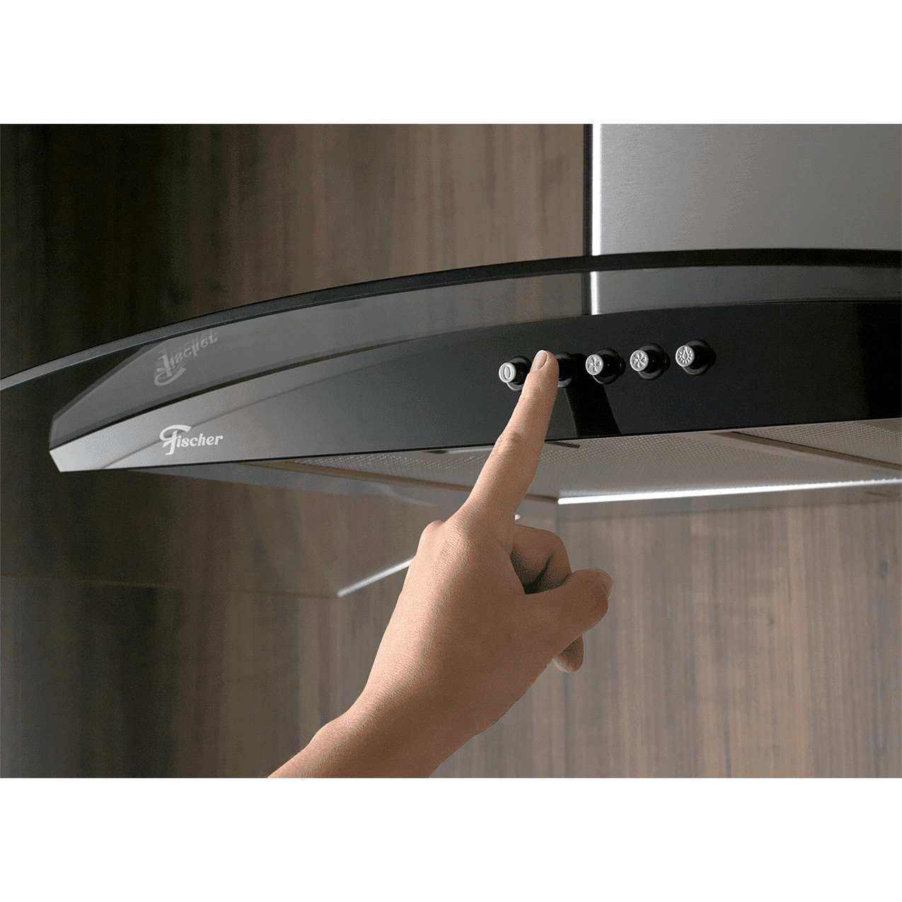 COIFA DE PAREDE FISCHER FIT 90 CM VIDRO 127V - Imagem 4