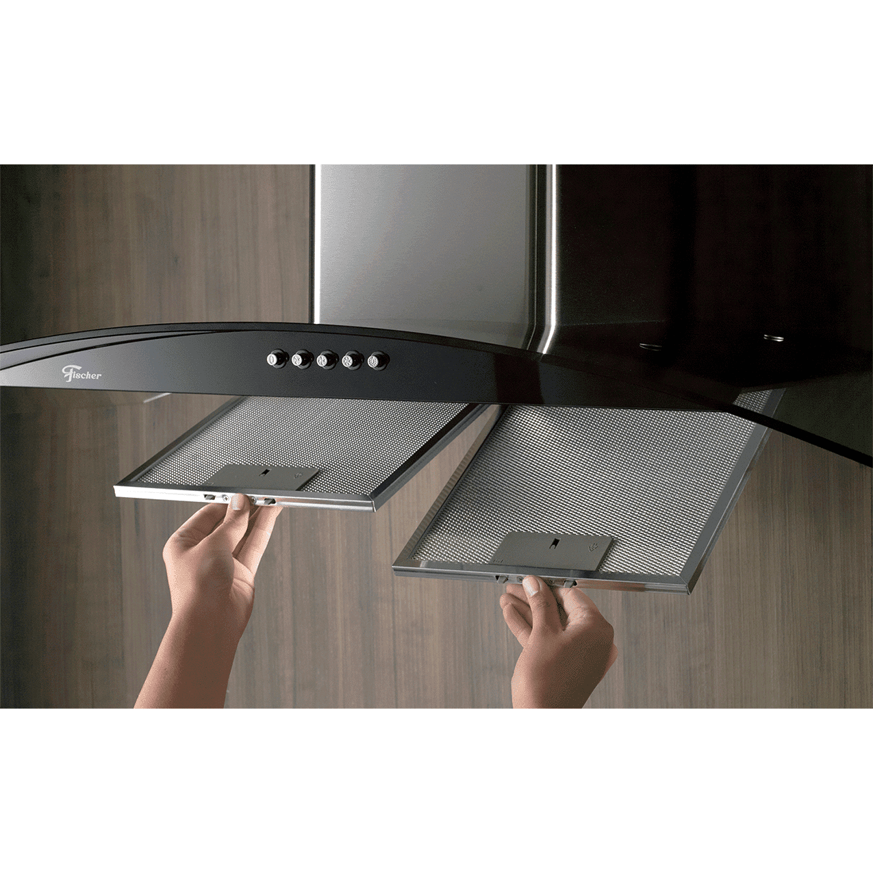 COIFA DE PAREDE FISCHER FIT 90 CM VIDRO 220V - Imagem 5